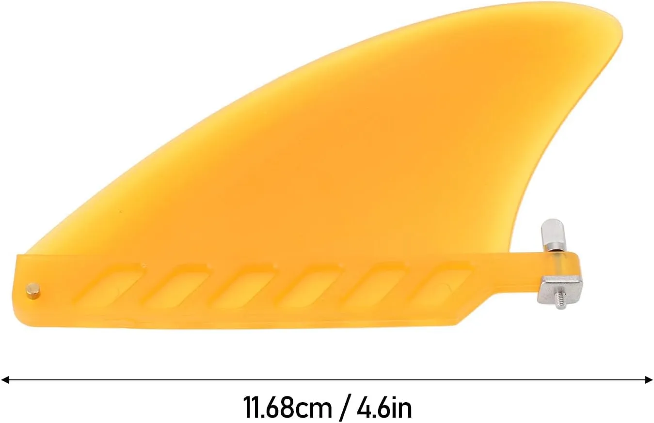 4.6in Surf Fin Paddle Board TPU Lightweight Enhanced Control Stylish Look Surf Fins Paddle Board Replacement Accessories for Longboard Surfboard, Inflatable Paddle Board