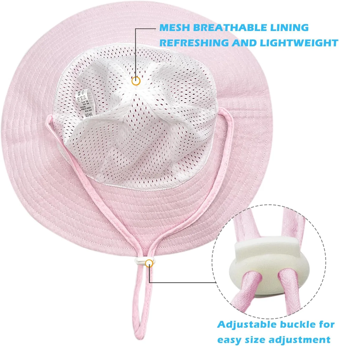 Baby Sun Hat Toddler Infant Cap Kid Beach Hats Swimsuit with UPF 50  Protective Sunscreen Newborn Bucket Hat for Boys Girls
