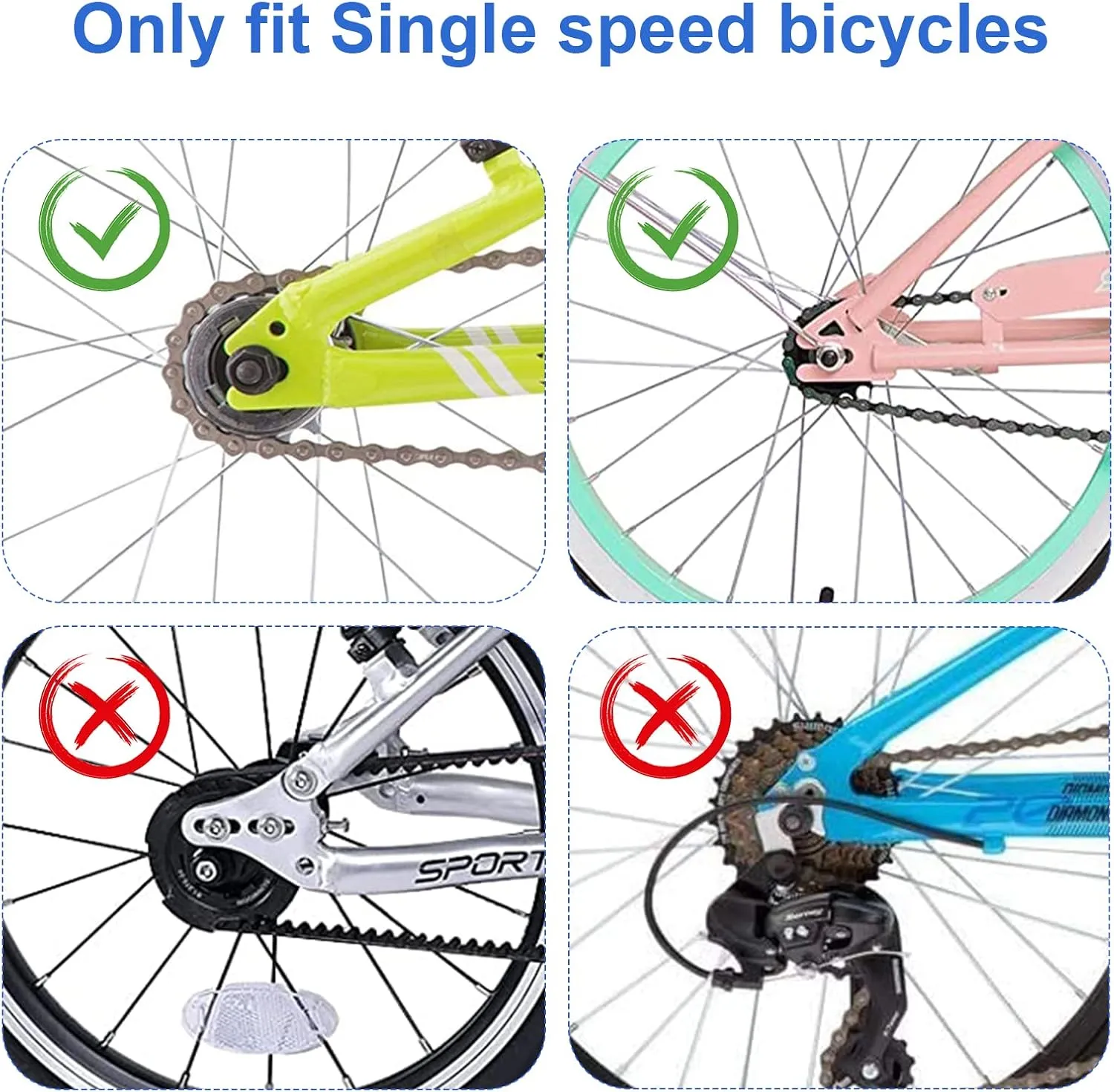 Bike Training Wheels, Pair of Heavy Duty Rear with Stabilizers Mounted Kit for Kids Boy Girls Bikes of Single Speed Bicycle with 12 14 16 18 20 Inch