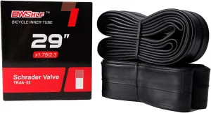 BWSHLF 27.5" /29" Mountain Bike Inner Tubes (2 Pack), MTB Durable Butyl Rubber Bicycle Replacement Fit 2.1-2.4/1.75-2.3, Schrader 35mm