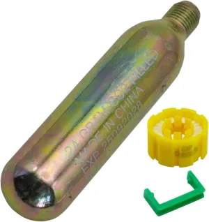 CO2 Kit Cartridge Cylinder 24/33 Gram for Automatic Inflatable Life Jackets Vest Lifesaving Belt Replacement Refill Metal Bottles 1/2-inch Thread