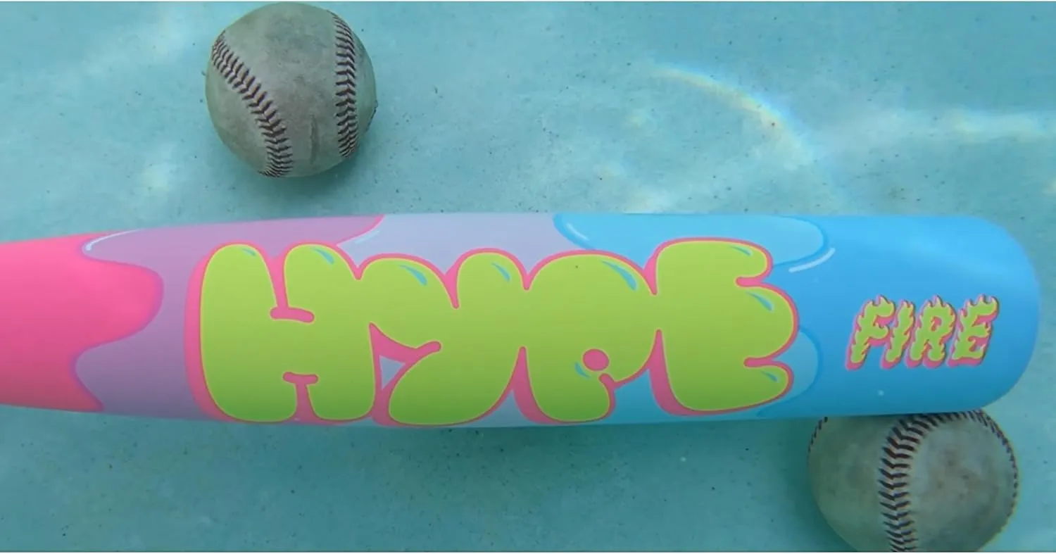 Easton | 2025 | Hype FIRE Pool Party Baseball Bat | USSSA | -5 / -8 / -10 Drop | 2 3/4" Barrel | 2 Pc. Composite
