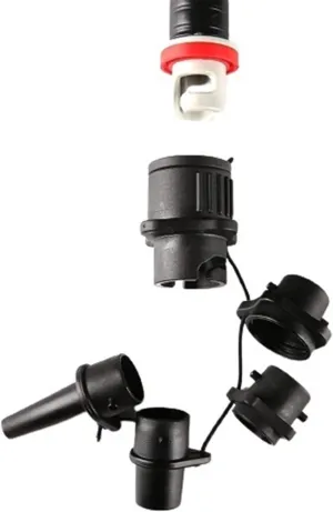 Inflatable Adapter SUP Surf Paddle Adapter with 4 Pieces Gas Nozzle Inflatable Adapter Inflatable Canoes Inflatable Boats Kayak