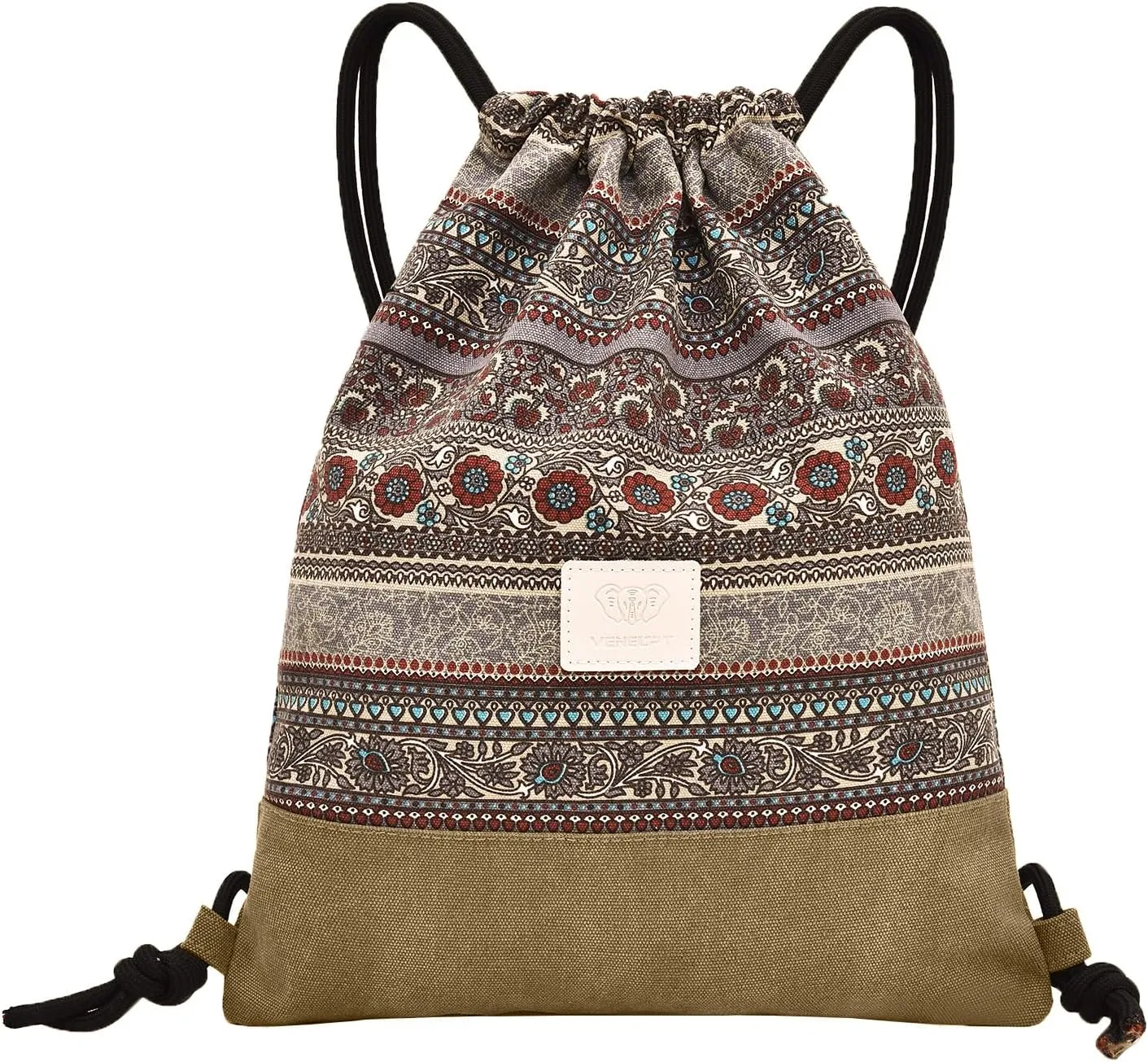 LAKE OF FIRE Drawstring Bags - Lightweight & Compact Bag for Yoga, Gym, Sports, Beach, Travel, and Daily Use(Brown)