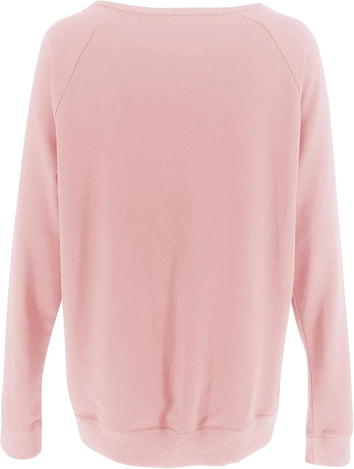 PRETTODAY Women's Casual Crew Neck Sweatshirts Raglan Long Sleeve Solid Tunic Tops Loose Pullovers