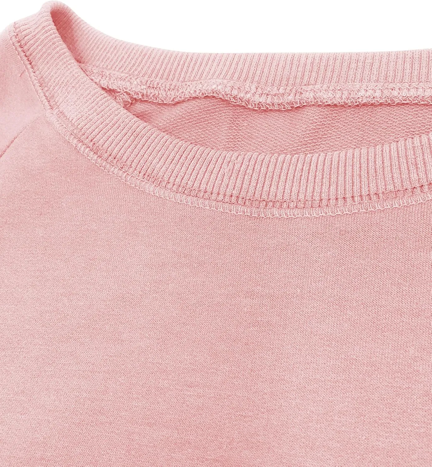 PRETTODAY Women's Casual Crew Neck Sweatshirts Raglan Long Sleeve Solid Tunic Tops Loose Pullovers
