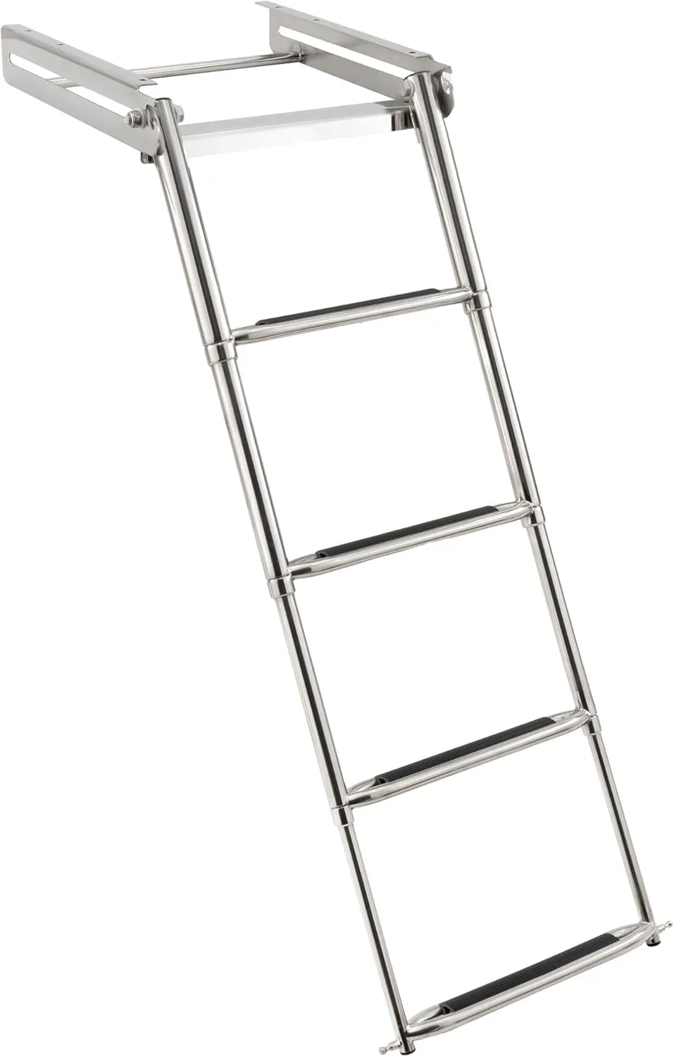 RecPro Marine Boat Ladder | 4 Step Telescoping 316SS | Swim Ladder | Drop Ladder | SSL-E4W