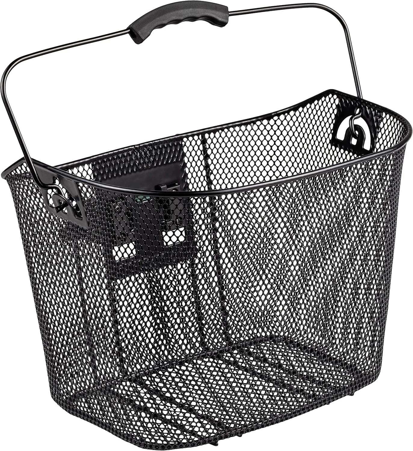 Schwinn Quick Release Wire Basket, Easy Assembly Fits Most Adult Bike Handlebars, Weather Resistant, Durable, With Top Folding Handle, Mounting Hardware Included, Bicycle Accessories, Black.