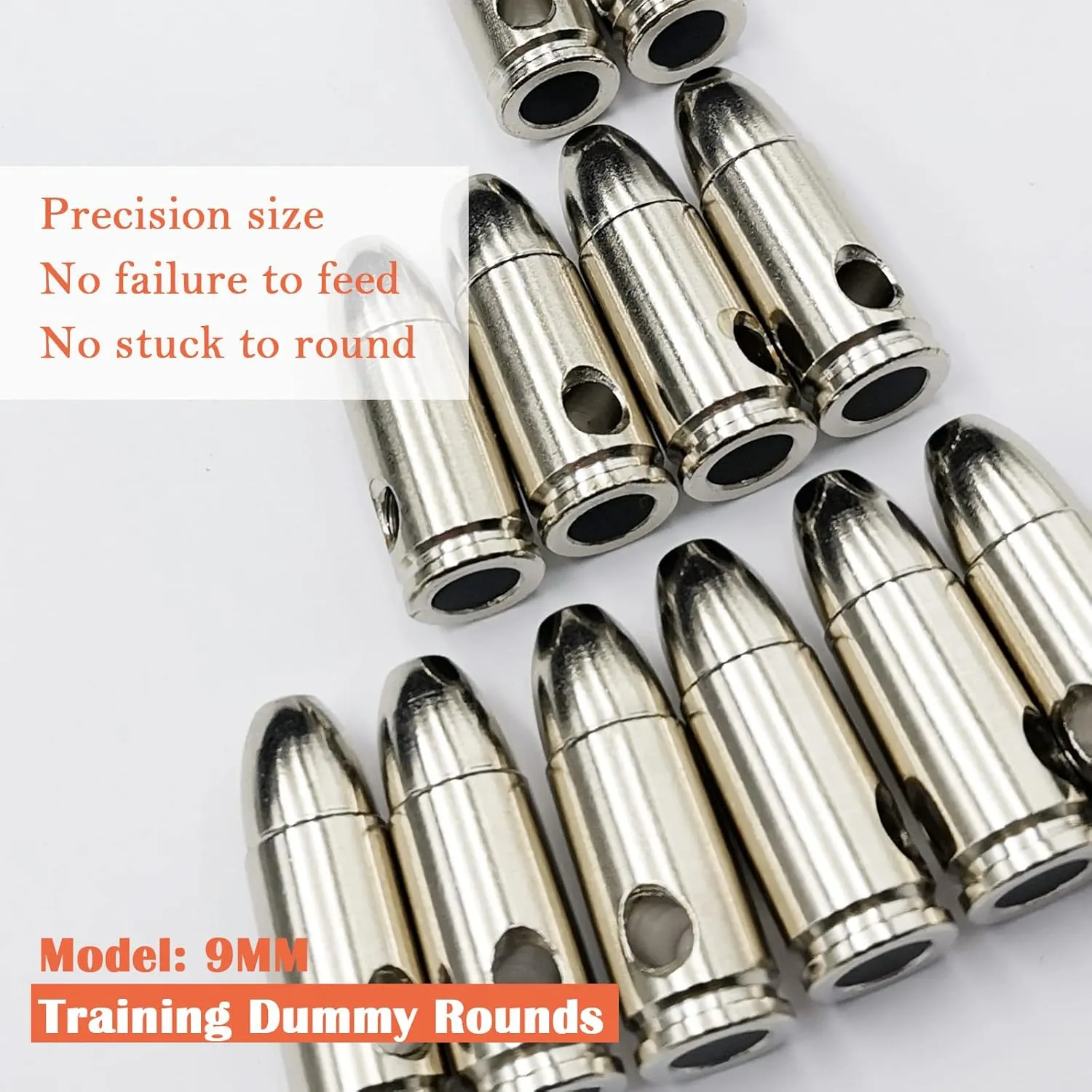 Steel Safety Practice Rounds Action Trainer Dummy Round Dry Fire Training Snap Cap