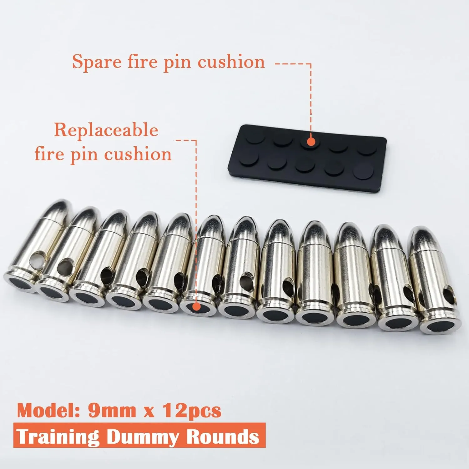 Steel Safety Practice Rounds Action Trainer Dummy Round Dry Fire Training Snap Cap