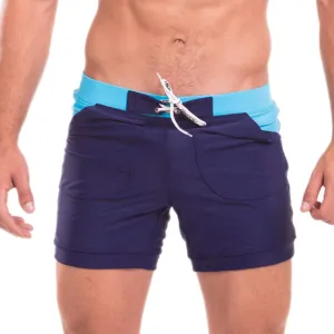 Taddlee Men Swimwear Swimsuits Solid Basic Long Swim Boxer Trunks Board Shorts