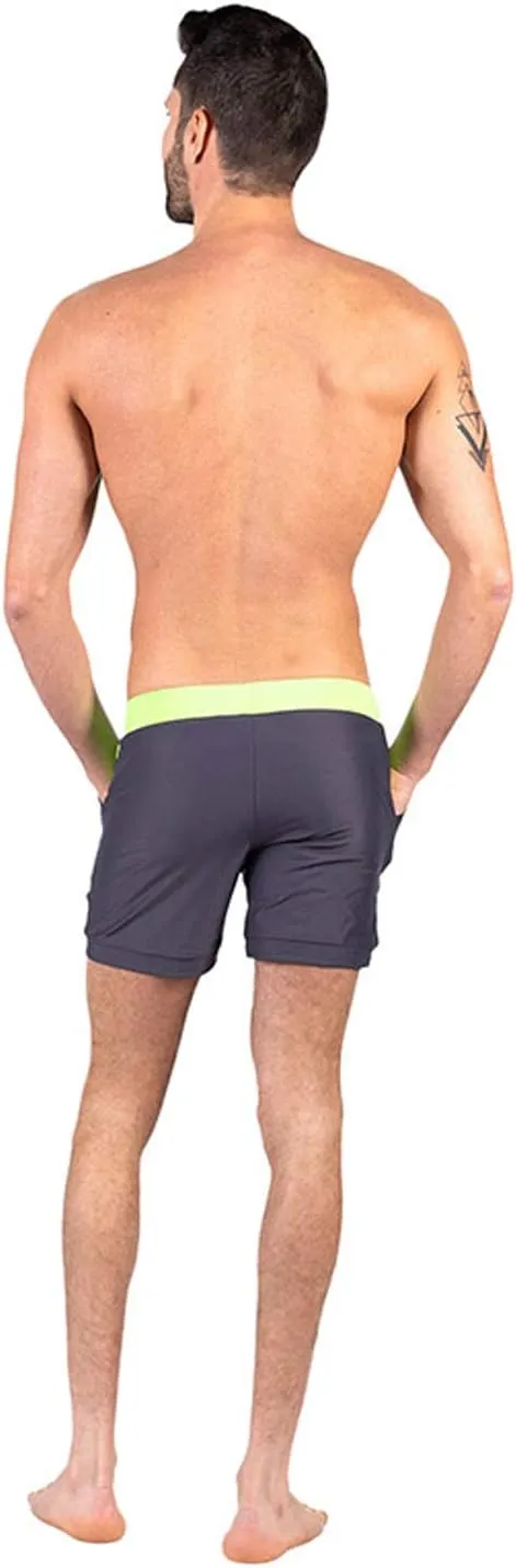 Taddlee Men Swimwear Swimsuits Solid Basic Long Swim Boxer Trunks Board Shorts