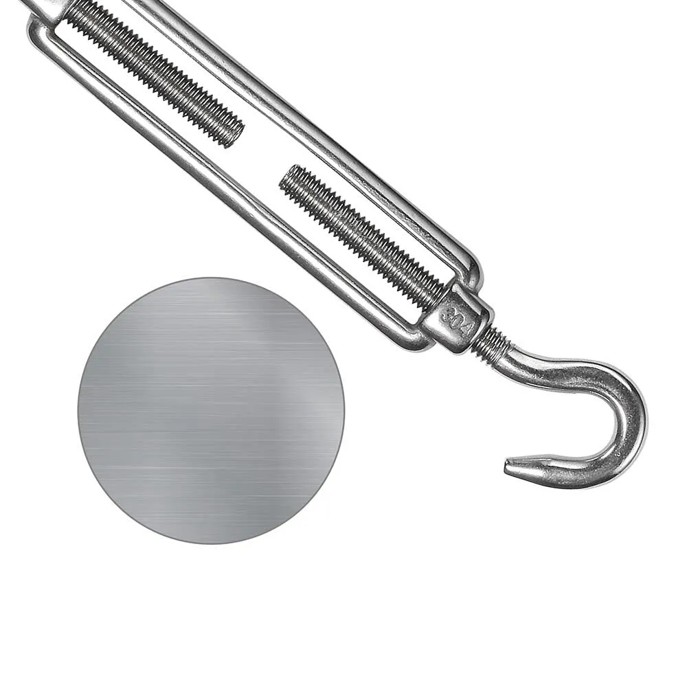 TheLAShop Fixing Hardware Kit Stainless Steel Pad Eye Turnbuckle Carabiner, 6