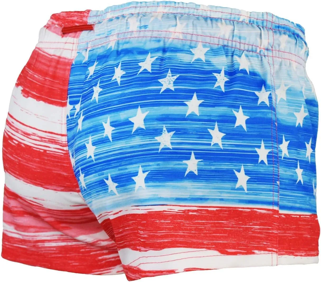 US Apparel Women's Old Glory American Flag Short Shorts, 1.75" Inseam