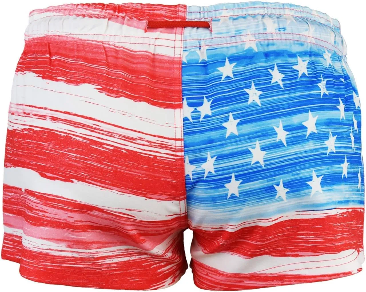 US Apparel Women's Old Glory American Flag Short Shorts, 1.75" Inseam