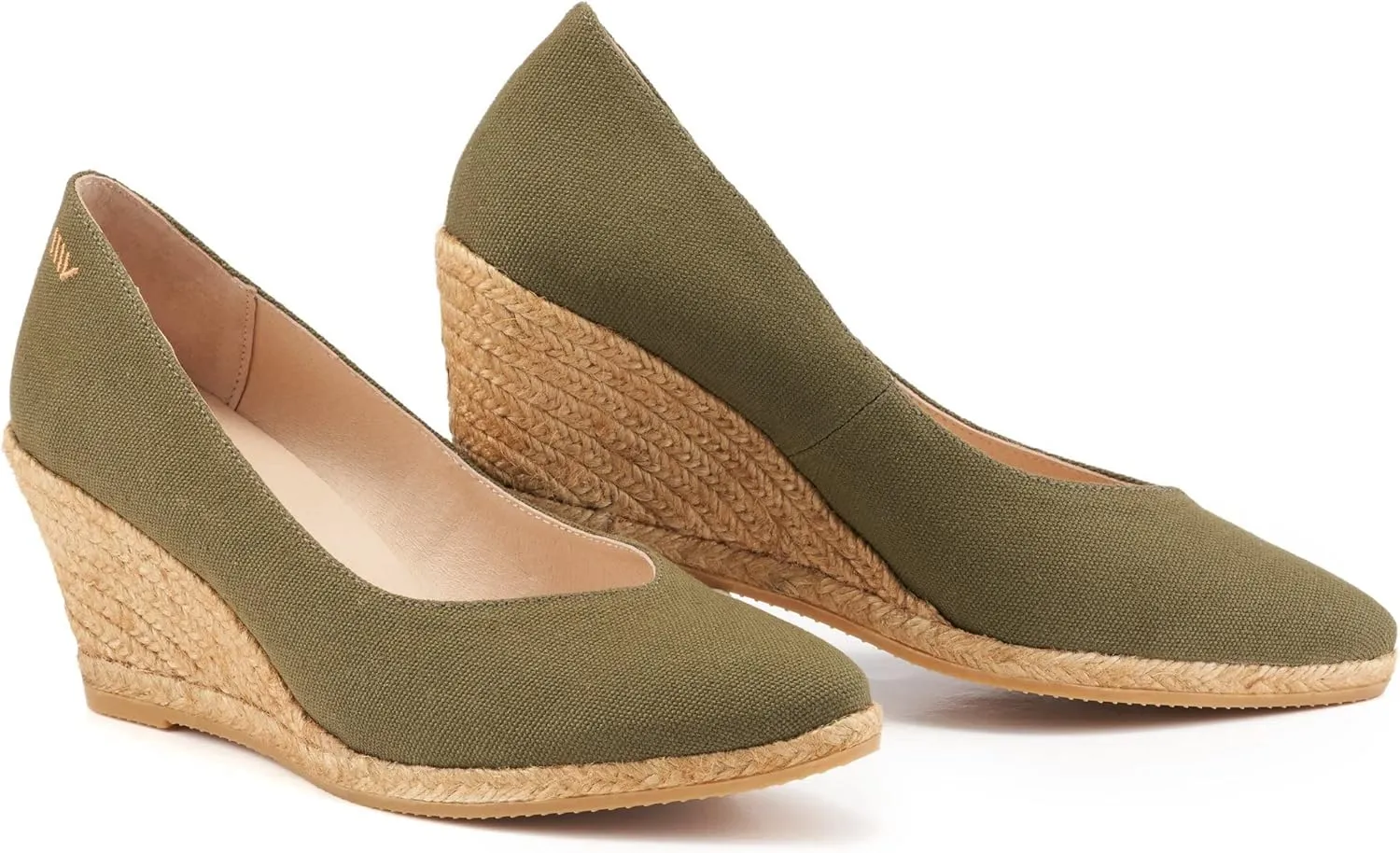 VISCATA Roses Espadrille Canvas Wedges Spain Handmade 2  Heel Woman Wedge Pumps with Organic Cotton Canvas and 100% Natural Jute Midsole for All Occasions: Casual, Work, Party
